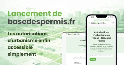 Lancement de basedespermis.fr : La donnée d'urbanisme enfin accessible simplement
